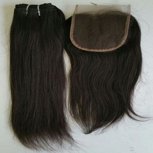 Indian Straight Hair With Lace Closure