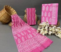 Fancy Cotton Suit With Dupatta