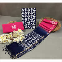 Fancy Cotton Suit With Kota Doriya Dupatta