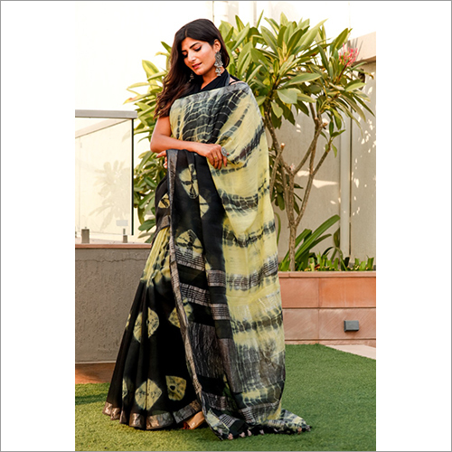 Designer Linen Saree