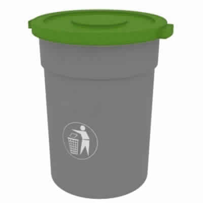 Fancy Round Bin with Closed Flat