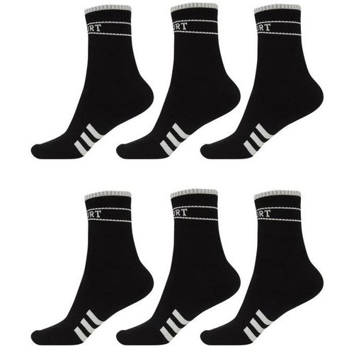 Mens Black Towel Ankle Socks