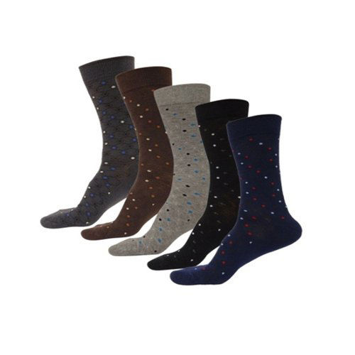 Mens Printed Cotton Formal Socks