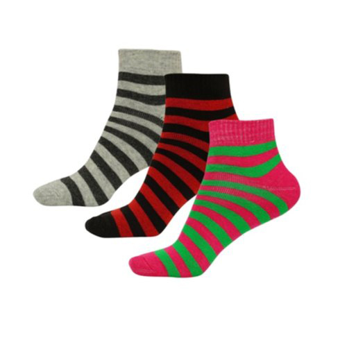 Socks (Ladies Ankle Strip Pattern Socks)