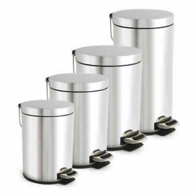 Stainless Steel Plain Pedal Dustbin