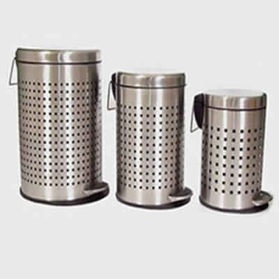 Stainless Steel Perforated Pedal Dustbin