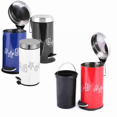 Stainless Steel Colored Designer Pedal Dustbin