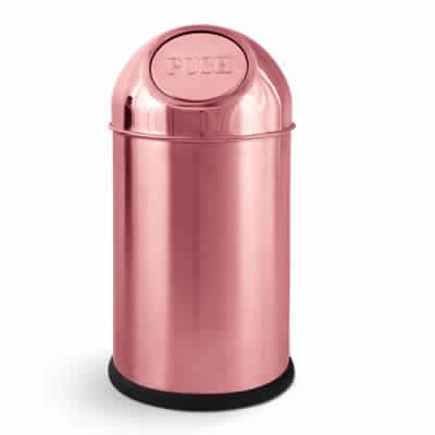 Copper Push Dustbin