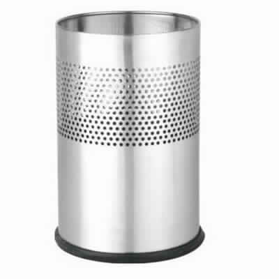 Stainless Steel Half Round Perforation Open Bin