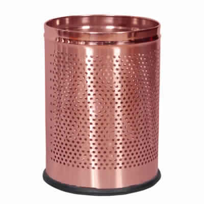 Copper Open perforated Dustbin