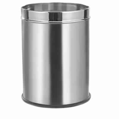 Stainless Steel Plain Open Dustbin