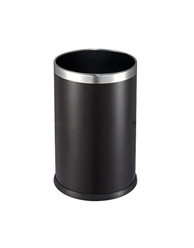 Stainless Steel Black Open Bin