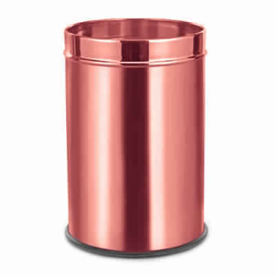 Copper Plain Open Dustbin