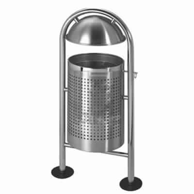 Stainless Steel Colored Open Perforated Dustbin