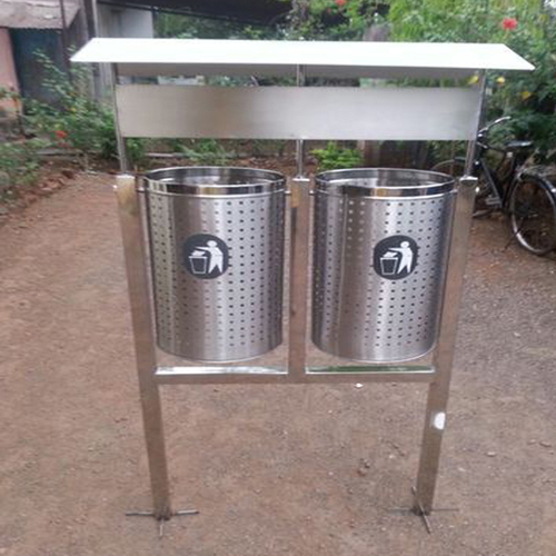 Stainless Steel Pole Dustbin