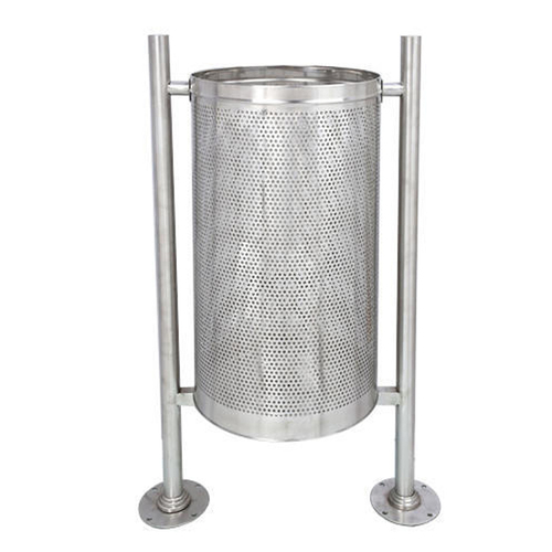 Stainless Steel Single Pole Dustbin