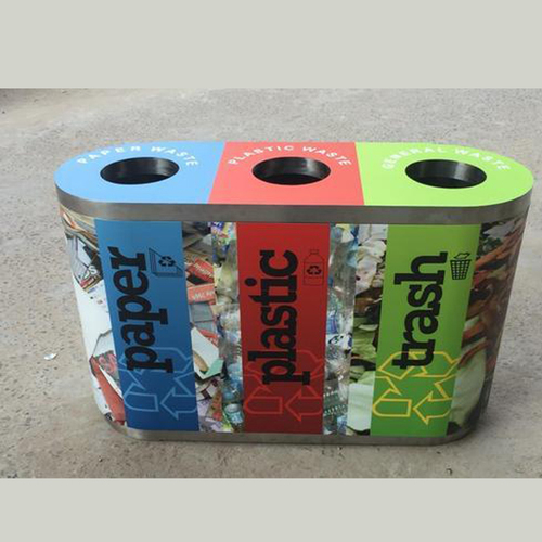 Stainless Steel Trio Dustbin