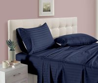 Divine Overseas Satin Stripes Cotton Bedsheet
