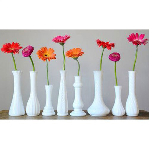White Ceremic Flower Vase