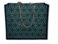 Jute Bag With Floral Print