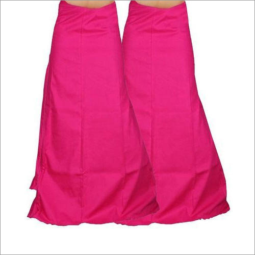 Pink Cotton Poplin Ladies Petticoat