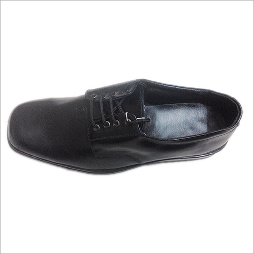 Any Season Mens Black Leather Formal Shoes