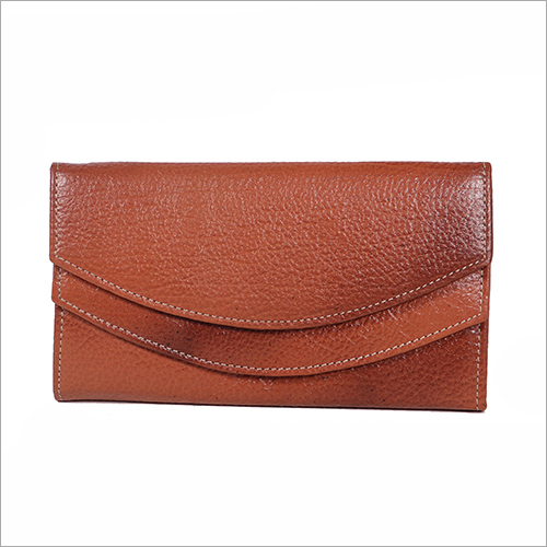 Ladies Brown Leather Wallet Size: Customized