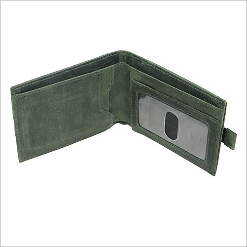 Green Color Leather Wallet