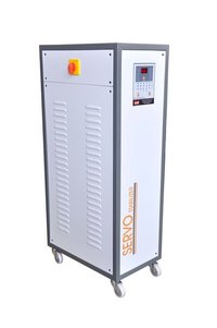 Adroit Three Phase Air Cooled Servo Stabilizer - 12 Kva Rated Power, 295-465v Input Range | Led Display, Micro Controller Control, Overload & Short Circuit Protection