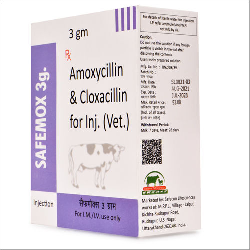 Amoxycillin and Cloxacillin for Inj (VET)