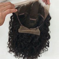 Remy Hair Curly Front Lace Wig Human Hair