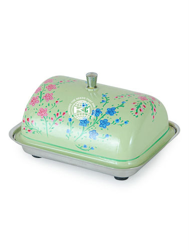 Stainless Steel Enamel Butter Dish