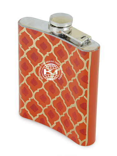 SS Enamel Hip Flask