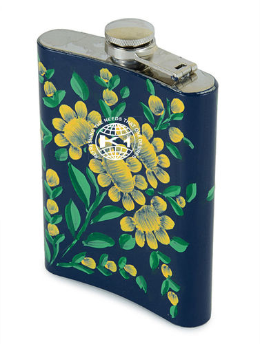 SS Enamel Hip Flask