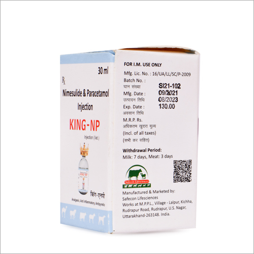 Nimesulide and Paracetamol Injection 30 ml