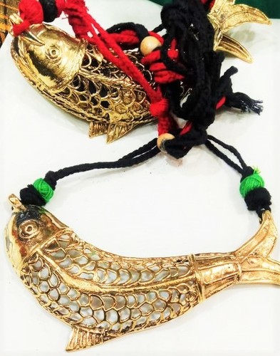 Handmade Dokra Fish Jewellery