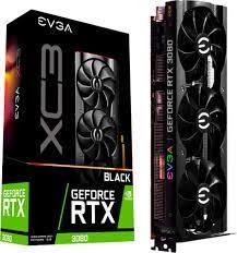 Black Evga Geforce Rtx 3080 Xc3 Ultra Gaming