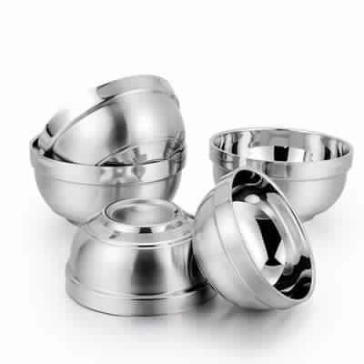 Stainless Steel Apple Bowl Set