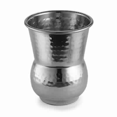 Stainless Steel Hammered Water Glass