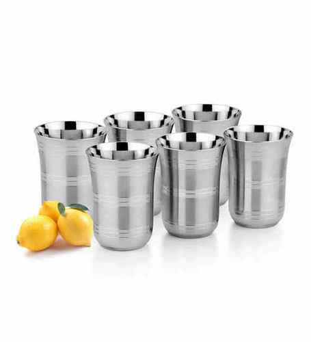 Stainless Steel Juice Glass Set