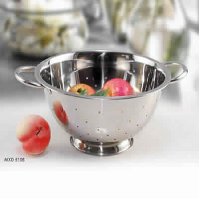 Stainless Steel Dotted Perforated Colander