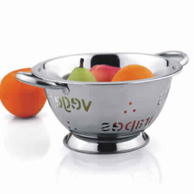 Stainless Steel Word Perforated Colander