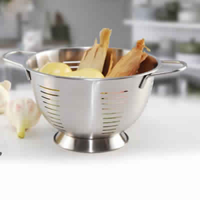 Stainless Steel Rooted Perforated Colander