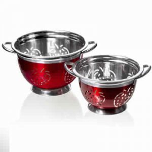 Stainless Steel Cherry Shape Perforated Colander
