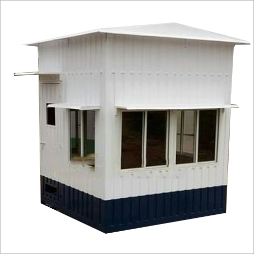 White Steel Portable Security Cabins