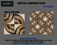 Parking Tiles - Ceramic, 300x300 Mm & 400x400 Mm, Glossy Beige | Durable, Weatherproof, Heavy Duty, Easy Installation, Aesthetically Pleasing