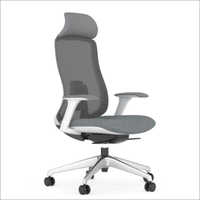 Fedo White 4D Nylon Armrests Office Chair with PU Pad