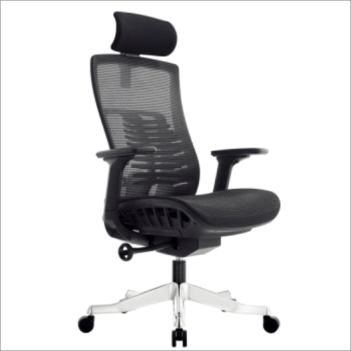 Nexa Black Adjustable Lumber Support Office Chair