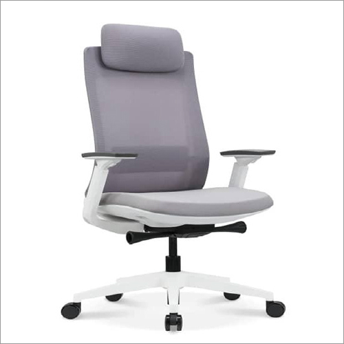 Enova HB White Multi-Functional Mechanism Office Chair With Slider