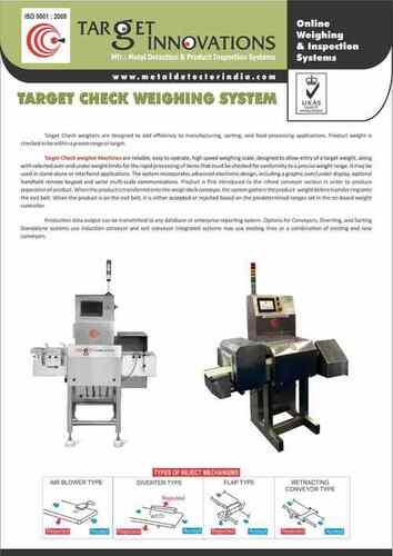 Mechanical Scale Target Checkweigher Machine